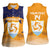 Custom Anguilla Football Women Sleeveless Polo Shirt Dolphins Coat Of Arms Style