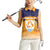 Custom Anguilla Football Women Sleeveless Polo Shirt Dolphins Coat Of Arms Style