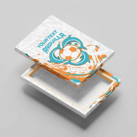 Custom Anguilla Football Canvas Wall Art Go Champions Grunge Style