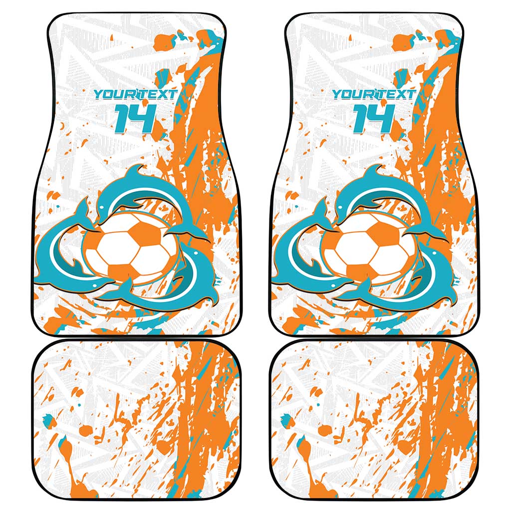 Custom Anguilla Football Car Mats Go Champions Grunge Style