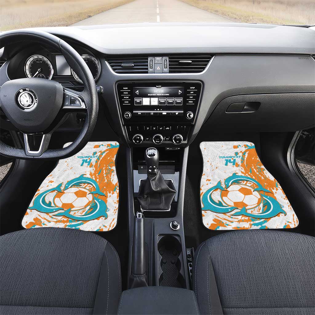 Custom Anguilla Football Car Mats Go Champions Grunge Style