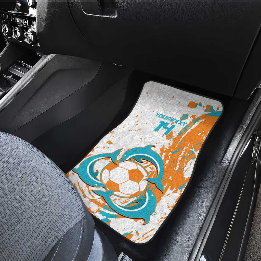 Custom Anguilla Football Car Mats Go Champions Grunge Style