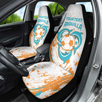 Custom Anguilla Football Car Seat Cover Go Champions Grunge Style
