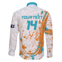 Custom Anguilla Football Family Matching Long Sleeve Bodycon Dress and Hawaiian Shirt Go Champions Grunge Style