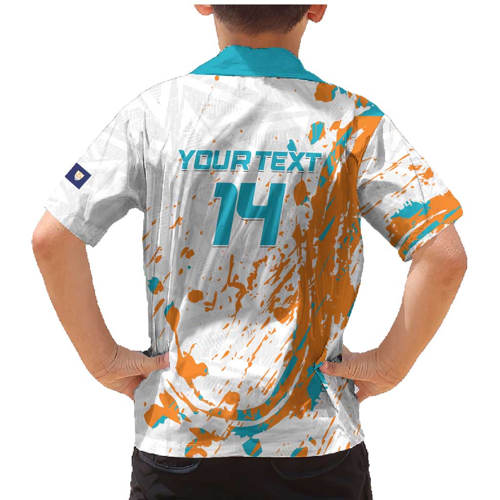 Custom Anguilla Football Family Matching Mermaid Dress and Hawaiian Shirt Go Champions Grunge Style