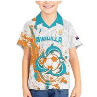 Custom Anguilla Football Family Matching Mermaid Dress and Hawaiian Shirt Go Champions Grunge Style