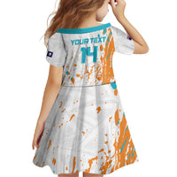 Custom Anguilla Football Family Matching Off Shoulder Maxi Dress and Hawaiian Shirt Go Champions Grunge Style