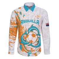 Custom Anguilla Football Family Matching Puletasi and Hawaiian Shirt Go Champions Grunge Style
