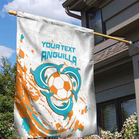 Custom Anguilla Football Garden Flag Go Champions Grunge Style