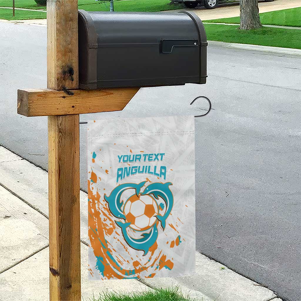 Custom Anguilla Football Garden Flag Go Champions Grunge Style