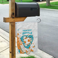 Custom Anguilla Football Garden Flag Go Champions Grunge Style