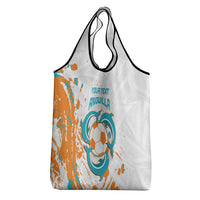 Custom Anguilla Football Grocery Bag Go Champions Grunge Style