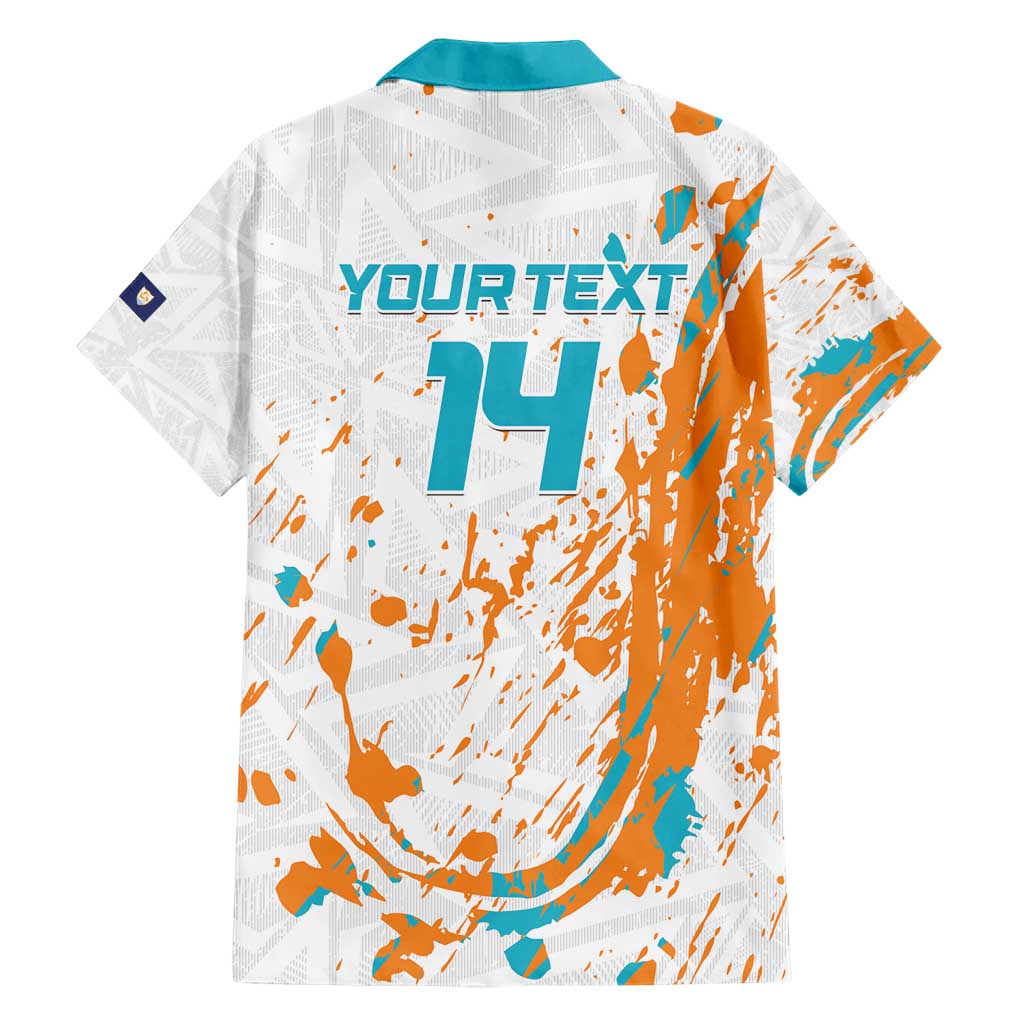 Custom Anguilla Football Hawaiian Shirt Go Champions Grunge Style