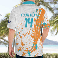 Custom Anguilla Football Hawaiian Shirt Go Champions Grunge Style