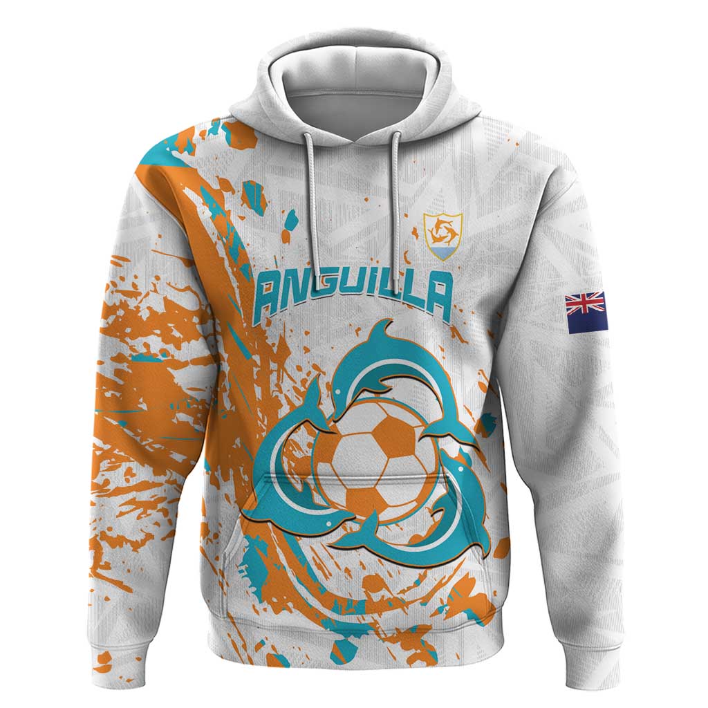 Custom Anguilla Football Hoodie Go Champions Grunge Style