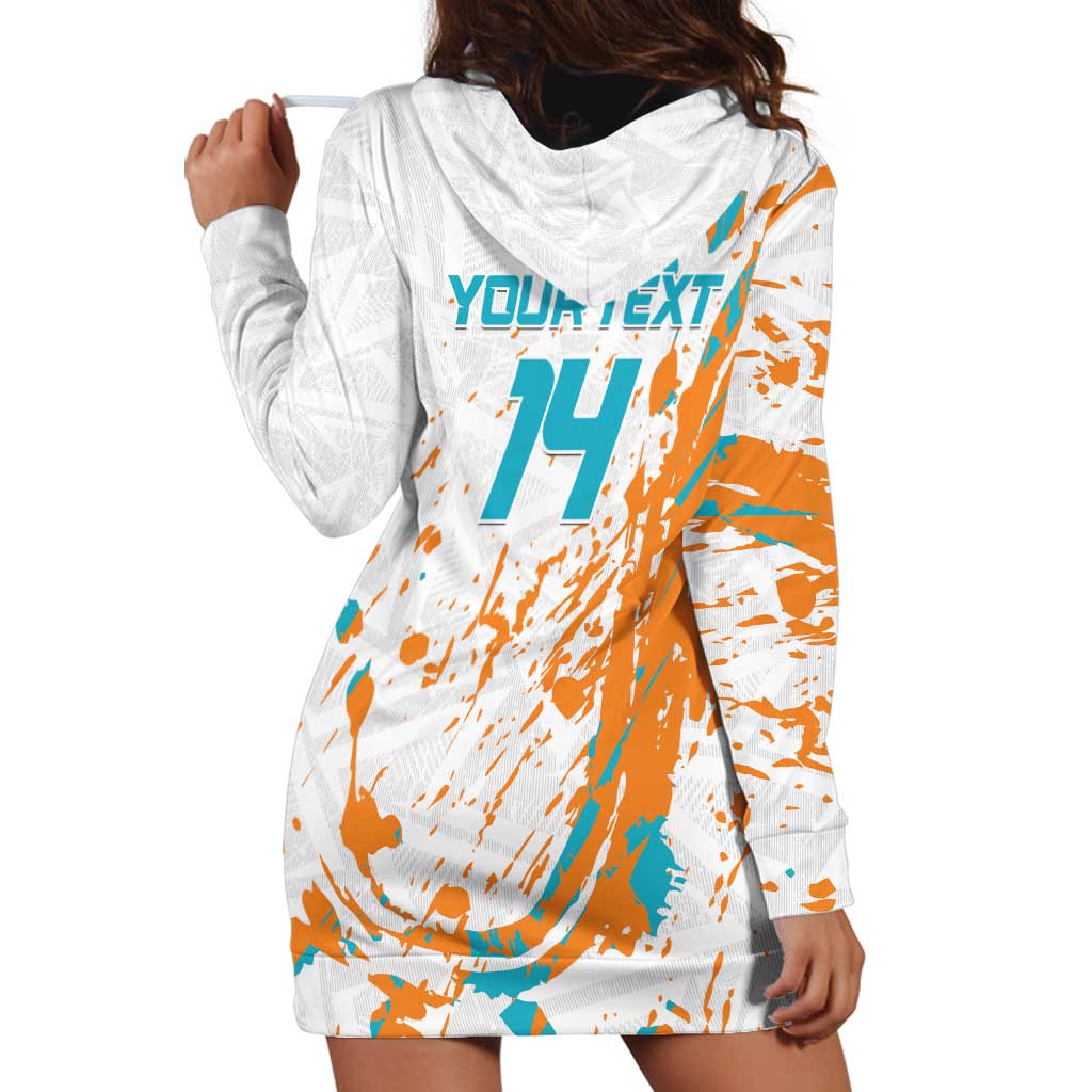 Custom Anguilla Football Hoodie Dress Go Champions Grunge Style