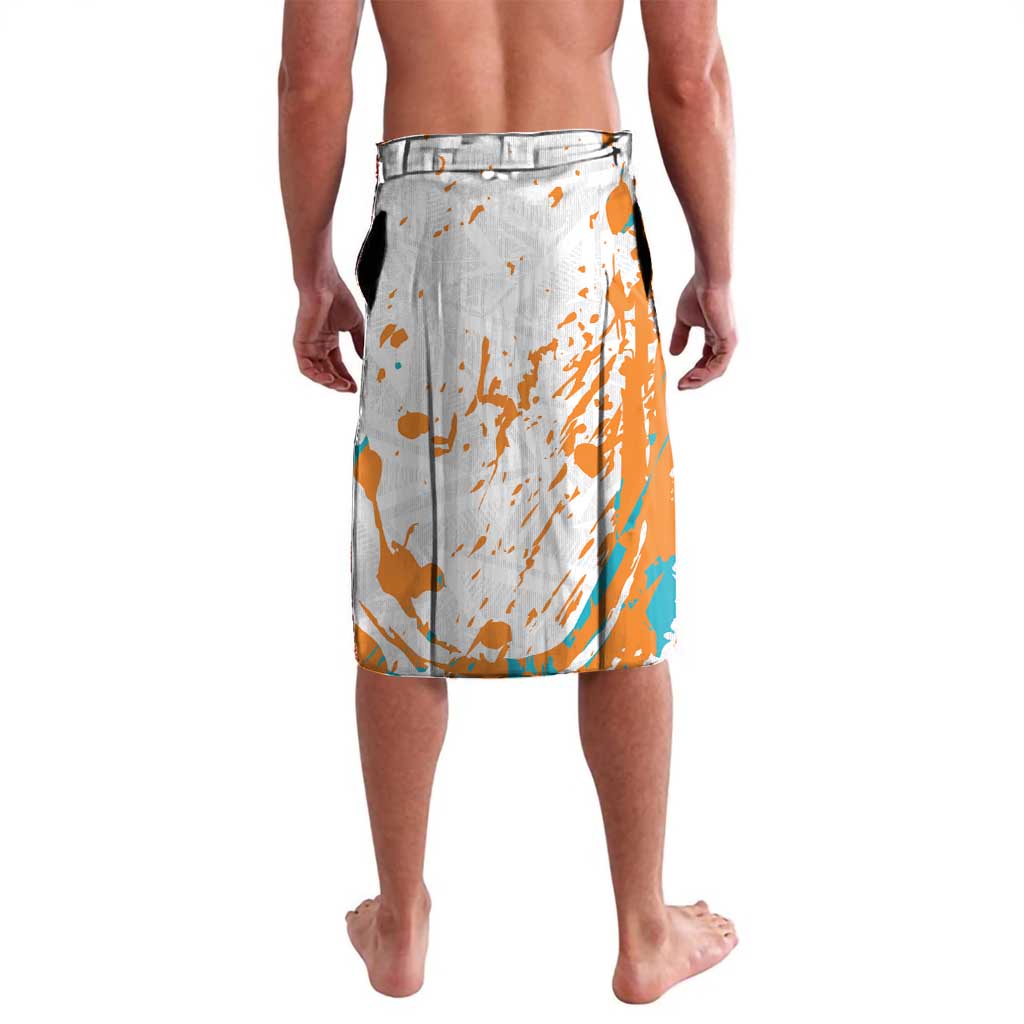 Custom Anguilla Football Lavalava Go Champions Grunge Style