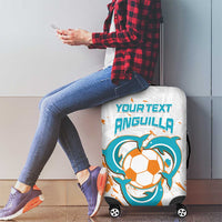 Custom Anguilla Football Luggage Cover Go Champions Grunge Style