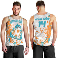Custom Anguilla Football Men Tank Top Go Champions Grunge Style