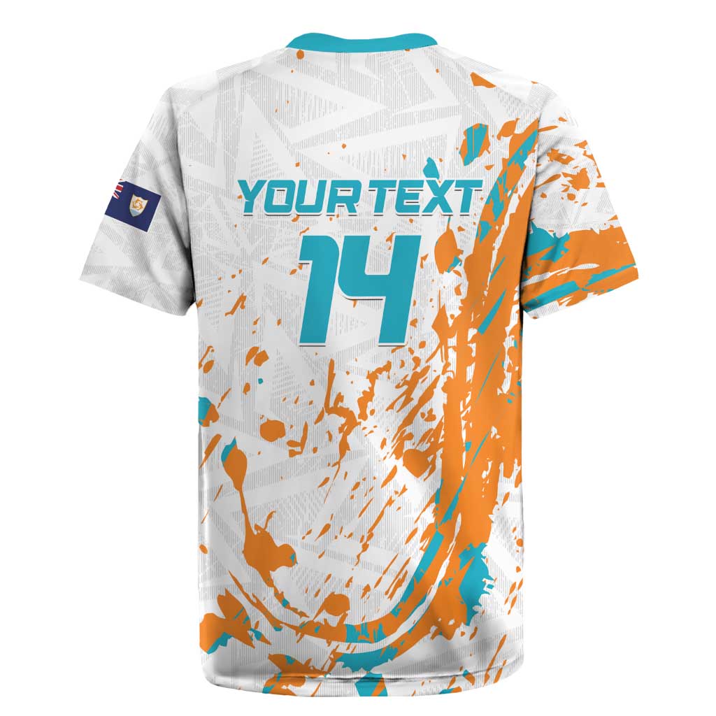 Custom Anguilla Football Rugby Jersey Go Champions Grunge Style