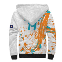 Custom Anguilla Football Sherpa Hoodie Go Champions Grunge Style