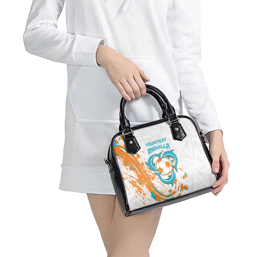 Custom Anguilla Football Shoulder Handbag Go Champions Grunge Style