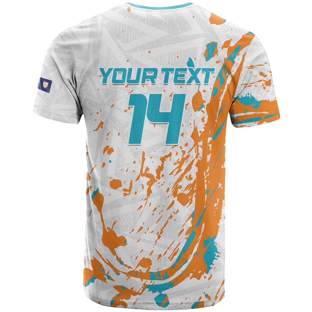 Custom Anguilla Football T Shirt Go Champions Grunge Style