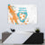 Custom Anguilla Football Tapestry Go Champions Grunge Style