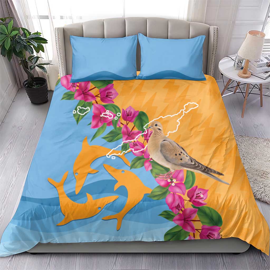 Anguilla Bedding Set Coat Of Arms With Zenaida Dove