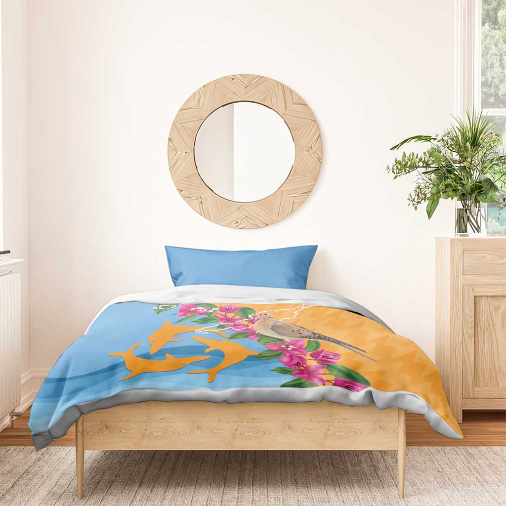 Anguilla Bedding Set Coat Of Arms With Zenaida Dove