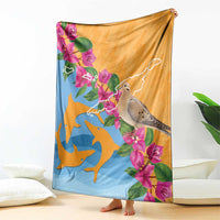Anguilla Blanket Coat Of Arms With Zenaida Dove