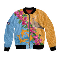 Anguilla Bomber Jacket Coat Of Arms With Zenaida Dove