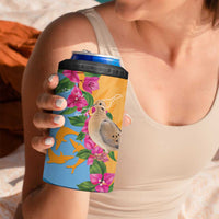 Anguilla 4 in 1 Can Cooler Tumbler Coat Of Arms With Zenaida Dove