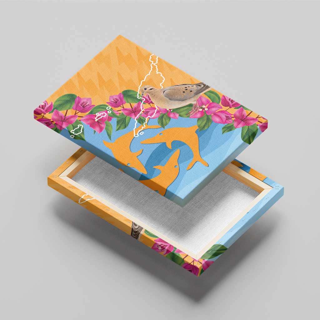 Anguilla Canvas Wall Art Coat Of Arms With Zenaida Dove