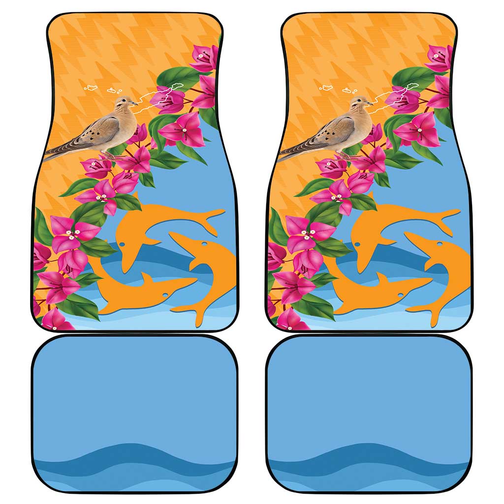 Anguilla Car Mats Coat Of Arms With Zenaida Dove