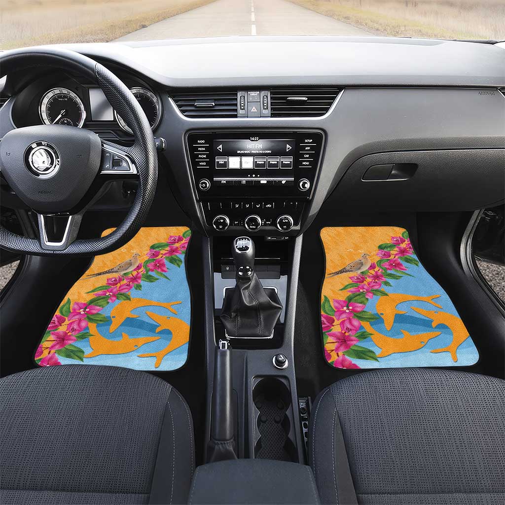 Anguilla Car Mats Coat Of Arms With Zenaida Dove