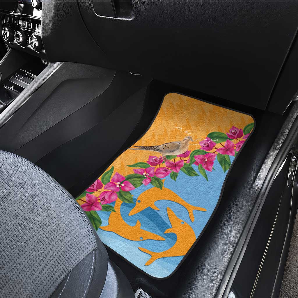 Anguilla Car Mats Coat Of Arms With Zenaida Dove