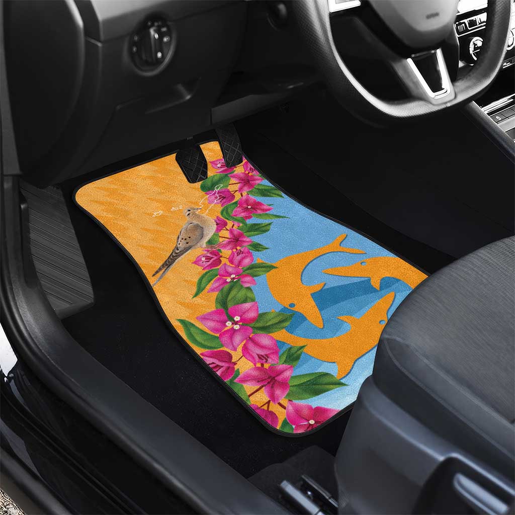 Anguilla Car Mats Coat Of Arms With Zenaida Dove