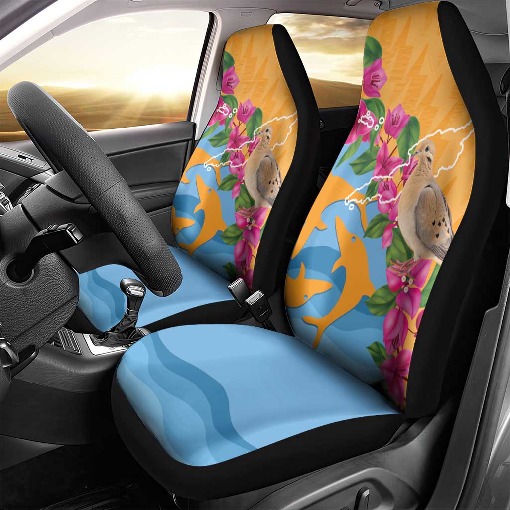 Anguilla Car Seat Cover Coat Of Arms With Zenaida Dove