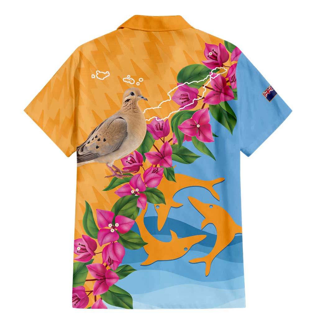 Anguilla Family Matching Mermaid Dress and Hawaiian Shirt Coat Of Arms With Zenaida Dove