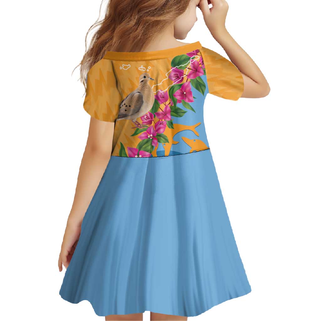 Anguilla Family Matching Off Shoulder Maxi Dress and Hawaiian Shirt Coat Of Arms With Zenaida Dove