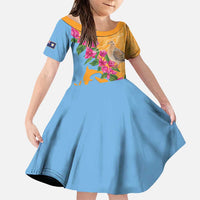 Anguilla Family Matching Puletasi and Hawaiian Shirt Coat Of Arms With Zenaida Dove