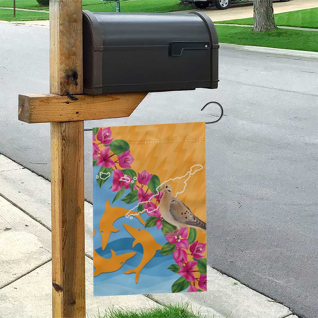 Anguilla Garden Flag Coat Of Arms With Zenaida Dove