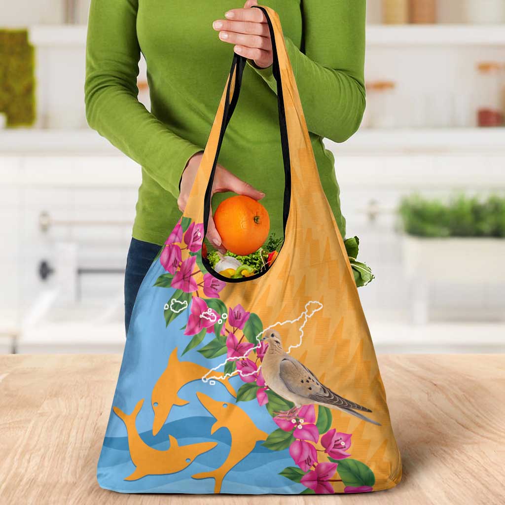 Anguilla Grocery Bag Coat Of Arms With Zenaida Dove