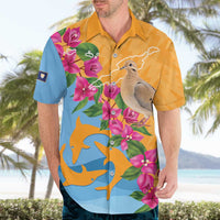 Anguilla Hawaiian Shirt Coat Of Arms With Zenaida Dove