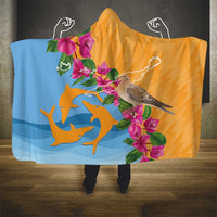 Anguilla Hooded Blanket Coat Of Arms With Zenaida Dove