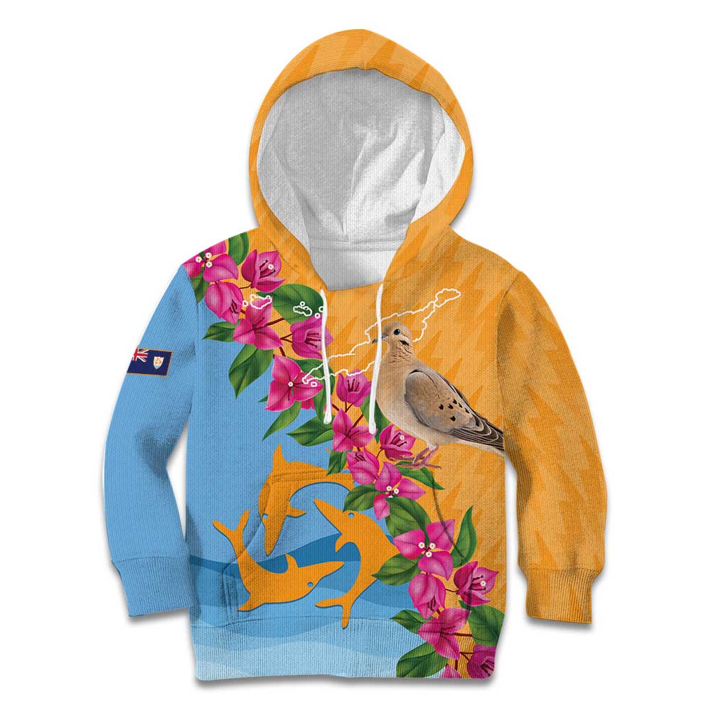Anguilla Kid Hoodie Coat Of Arms With Zenaida Dove