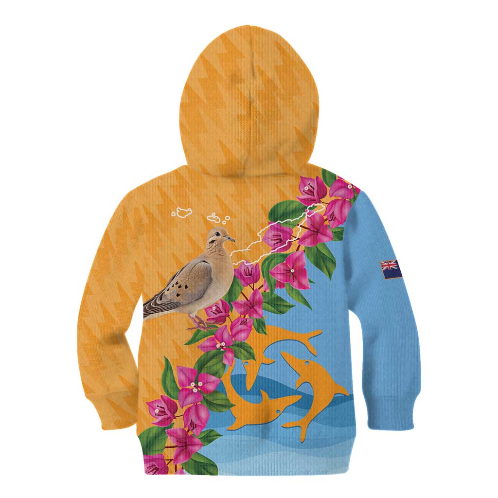 Anguilla Kid Hoodie Coat Of Arms With Zenaida Dove