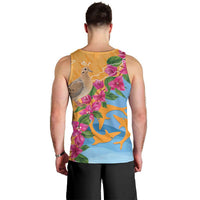 Anguilla Men Tank Top Coat Of Arms With Zenaida Dove