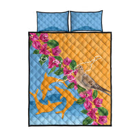 Anguilla Quilt Bed Set Coat Of Arms With Zenaida Dove